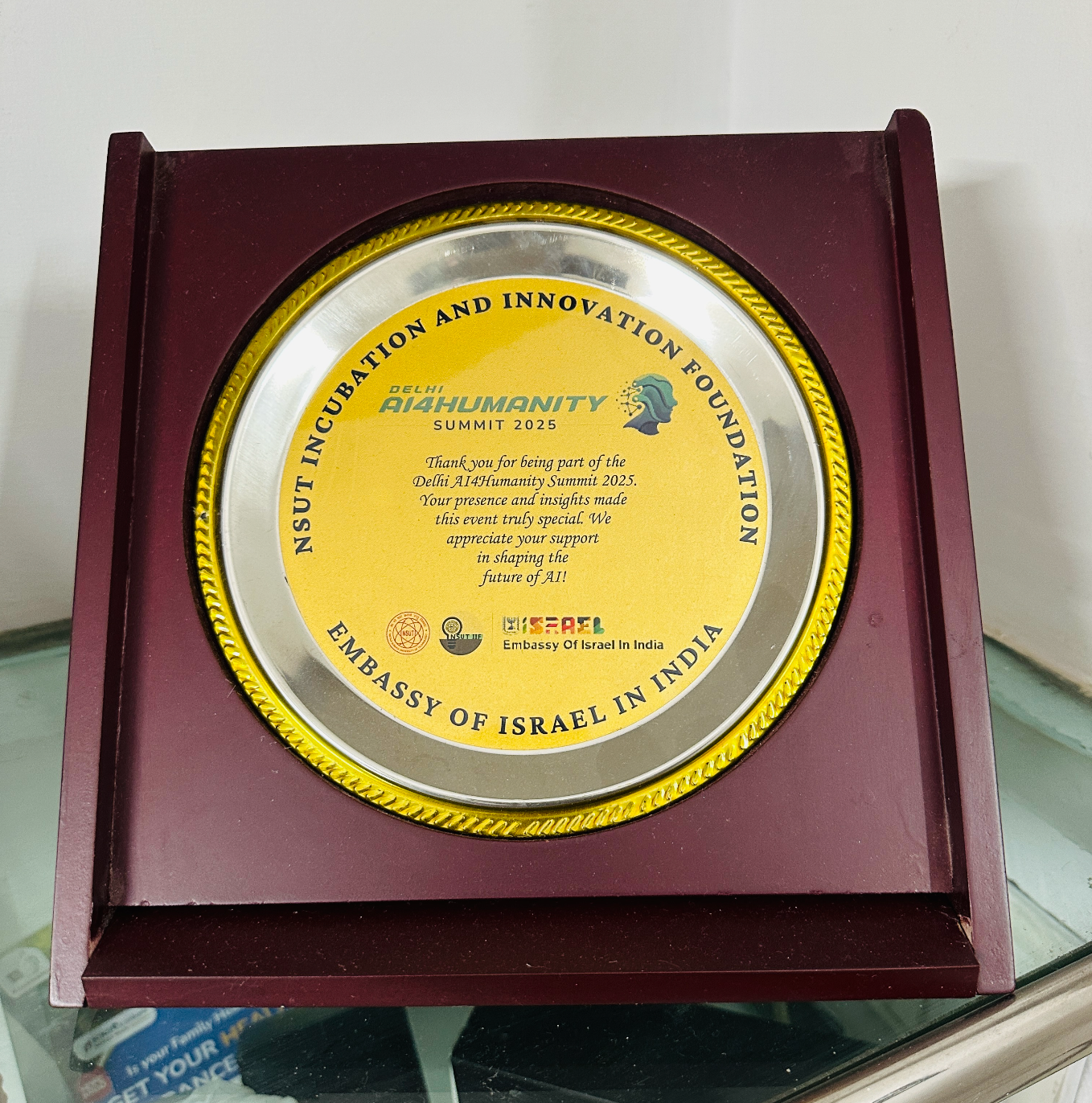 Recognition award for PropelX Labs founder