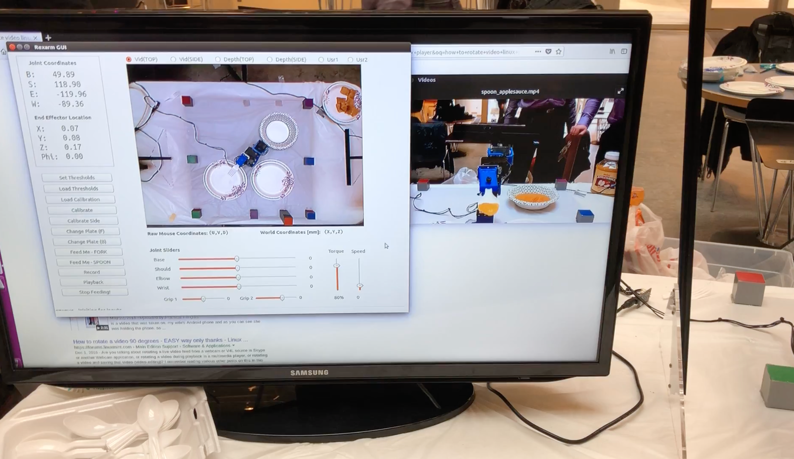 Machine Learning based robot control