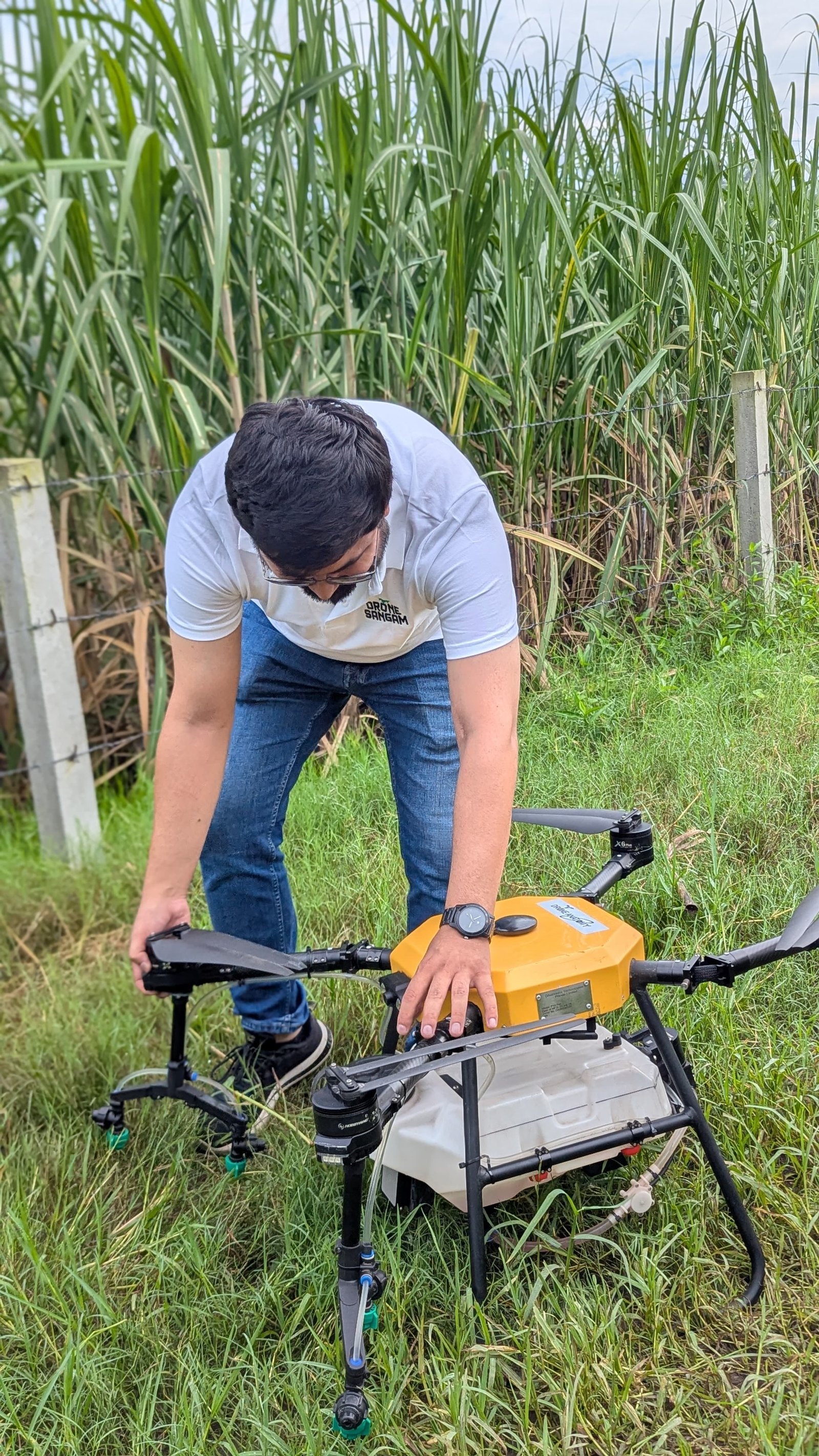Drone in field